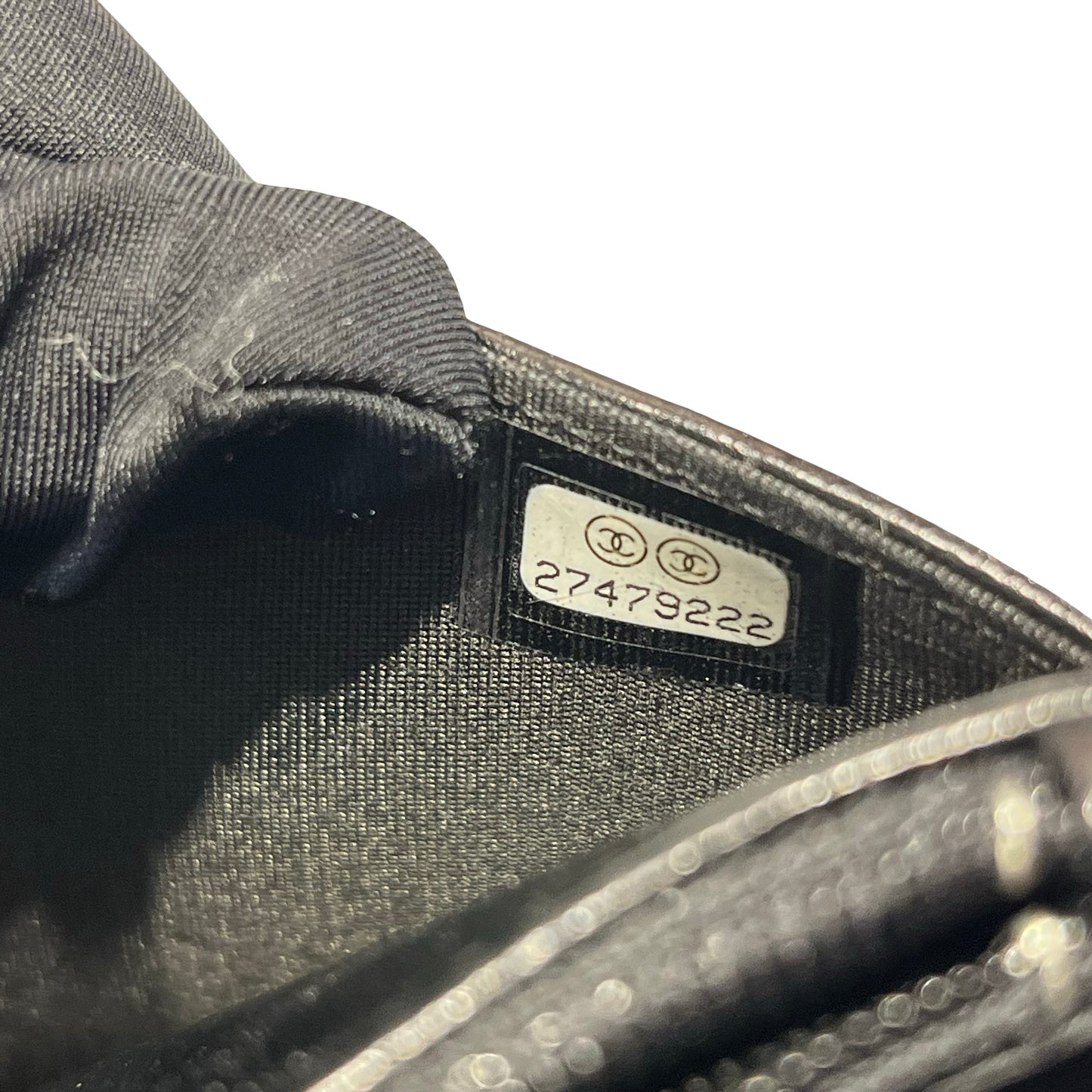 Used Chanel Lambskin Leather WOC Shoulder Bag Black GHW