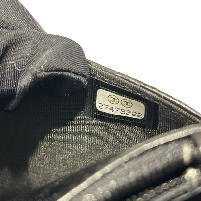 Used Chanel Lambskin Leather WOC Shoulder Bag Black GHW