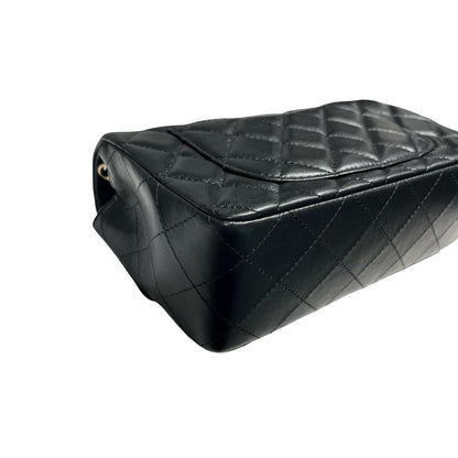 CHANEL MINI FLAP 20 CM BLACK LAMBSKIN GHW [3001063]