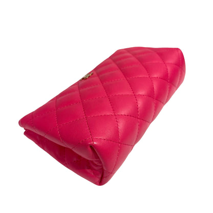 CHANEL LAMBSKIN CLUTCH[3000193]