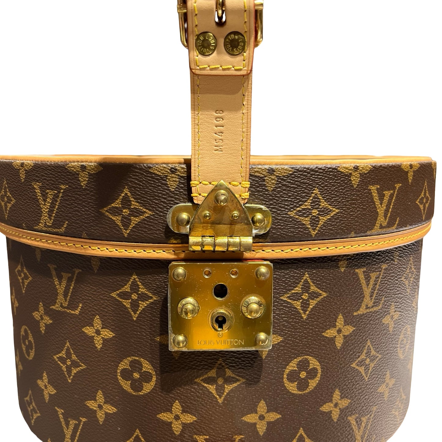 Used LOUIS VUITTON Monogram Canvas Boite Chapeau 30 Trunk Brown