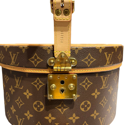 Used LOUIS VUITTON Monogram Canvas Boite Chapeau 30 Trunk Brown