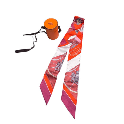 HERMES PINK & ORANGE TWILLY [3000754]