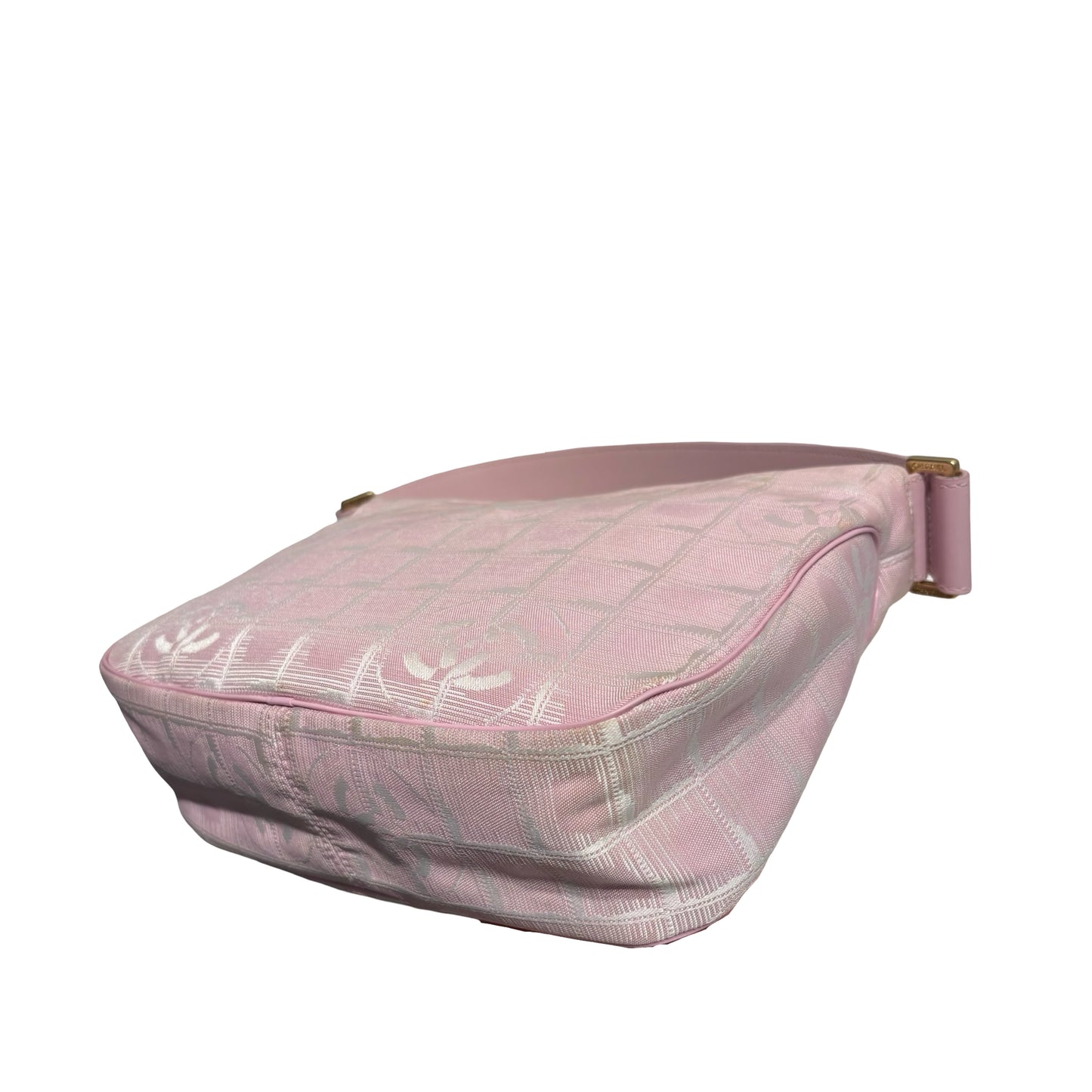 CHANEL PINK GHW TRAVEL LINE SHOULDER BAG [3000258]