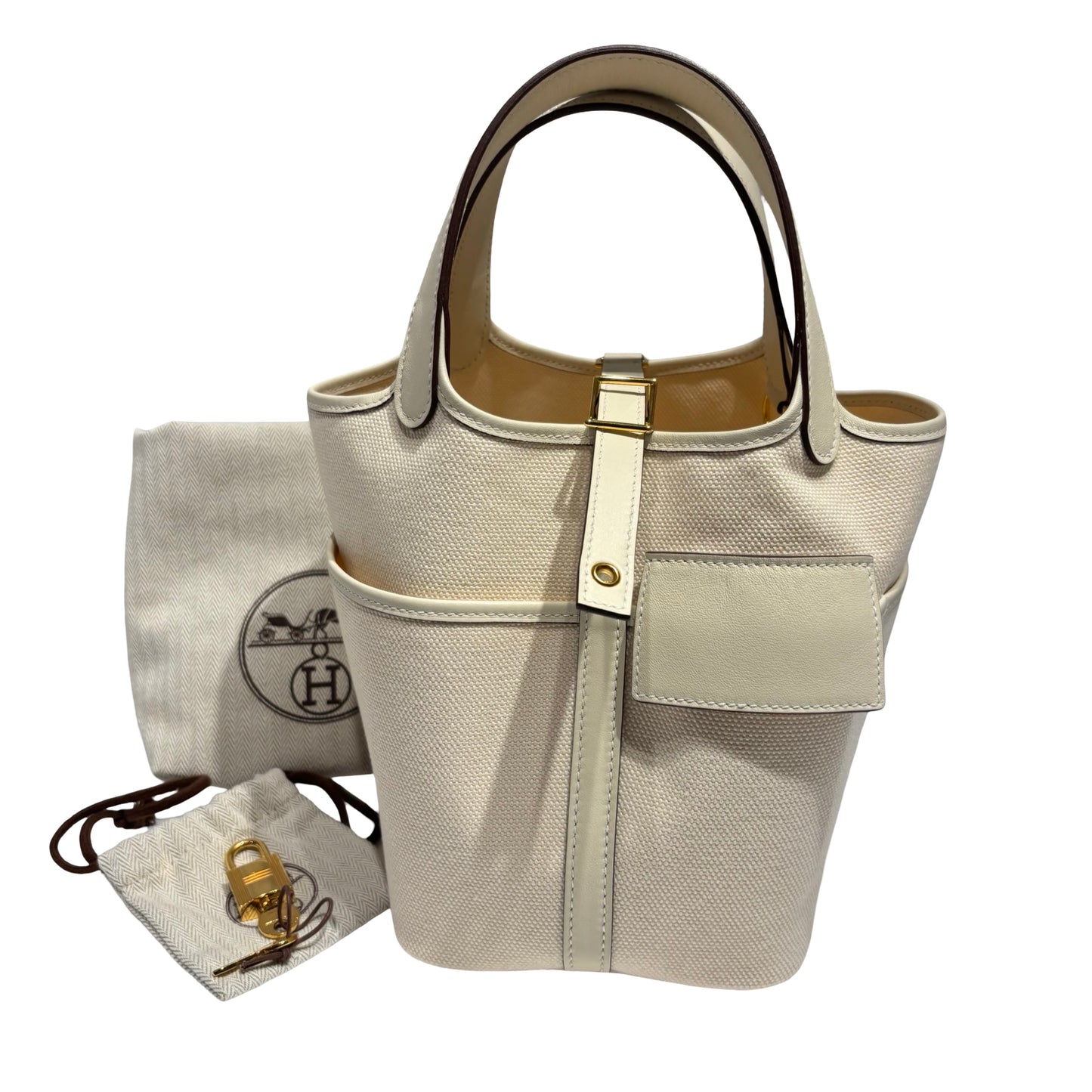 HERMES PICOTIN 18 CARGO NATA GHW [3000353]