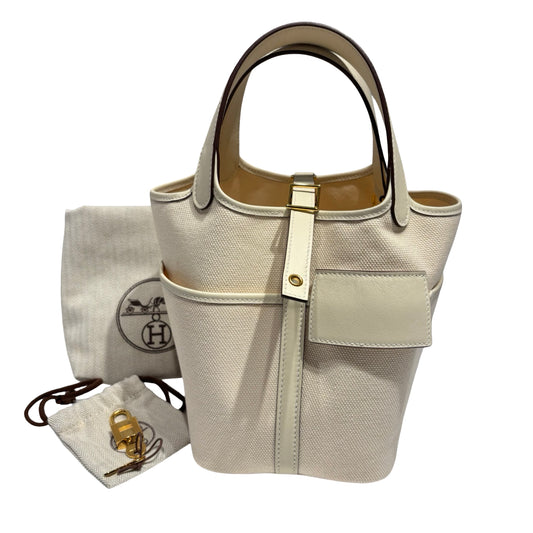 HERMES PICOTIN 18 CARGO NATA GHW [3000353]