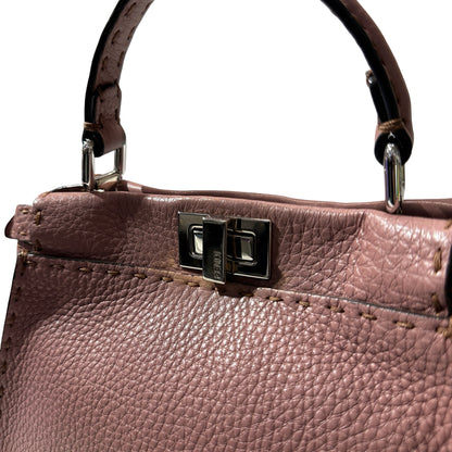 Used Fendi Peekaboo mini Shoulder Bag PHW Pink