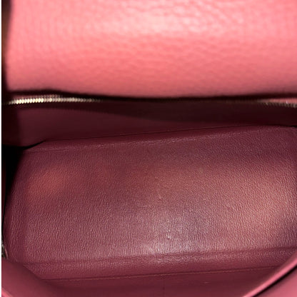 Used HERMES Togo Kelly 32 Handbag Pink