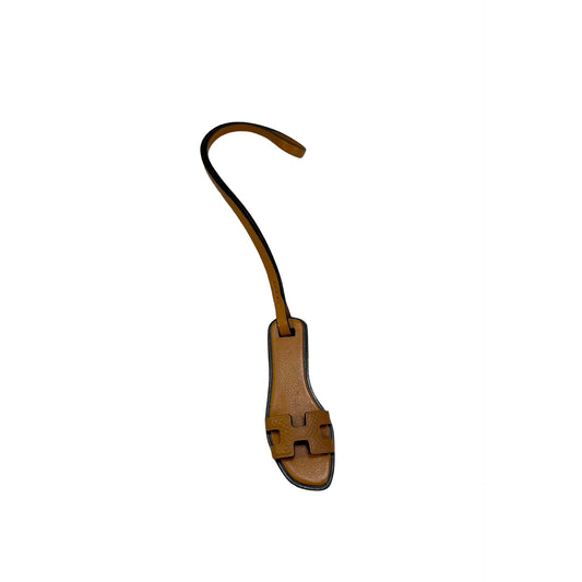 Used HERMES Epsom Calfskin Oran Nano Bag charm Gold