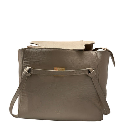 Used Céline Belt Cross Body Bag Beige
