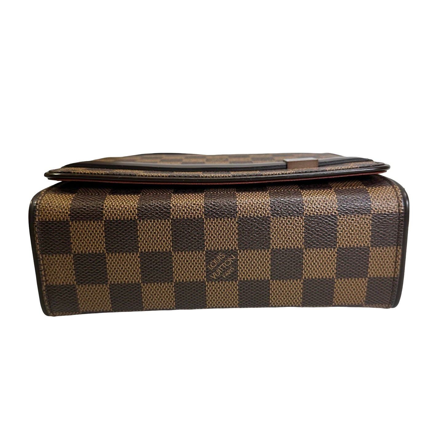 Used LOUIS VUITTON Damier Ebene Pochette Ipanema Shoulder Bag Brown