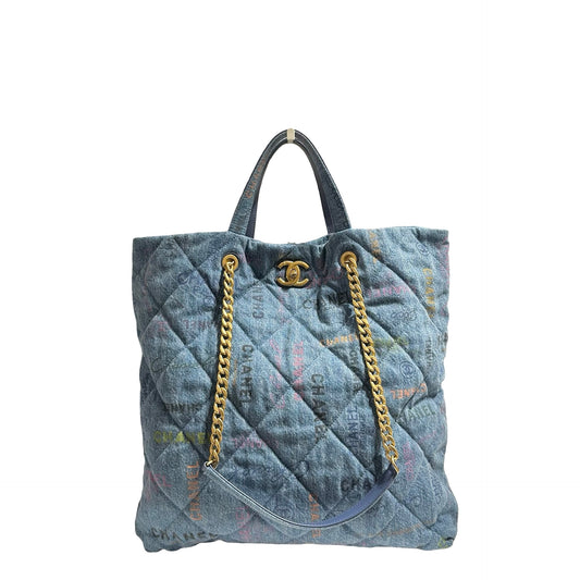 CHANEL DENIM TOTE BAG [3001042]