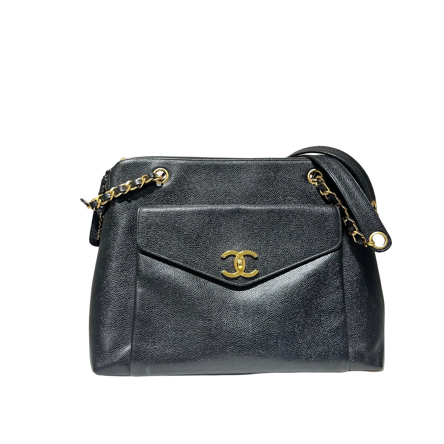 Caviar skin Vintage Chain Shoulder Bag [101622]