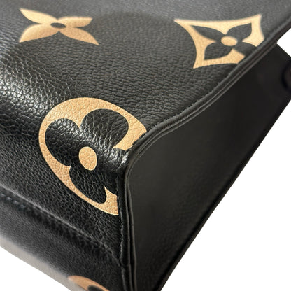 Used LOUIS VUITTON Monogram Empreinte Leather OnTheGo PM Two Way Shoulder Bag Black GHW