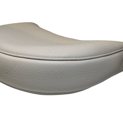 Used CELINE Grained Calfskin Teen Lulu Rice Hobo Bag White Ghw