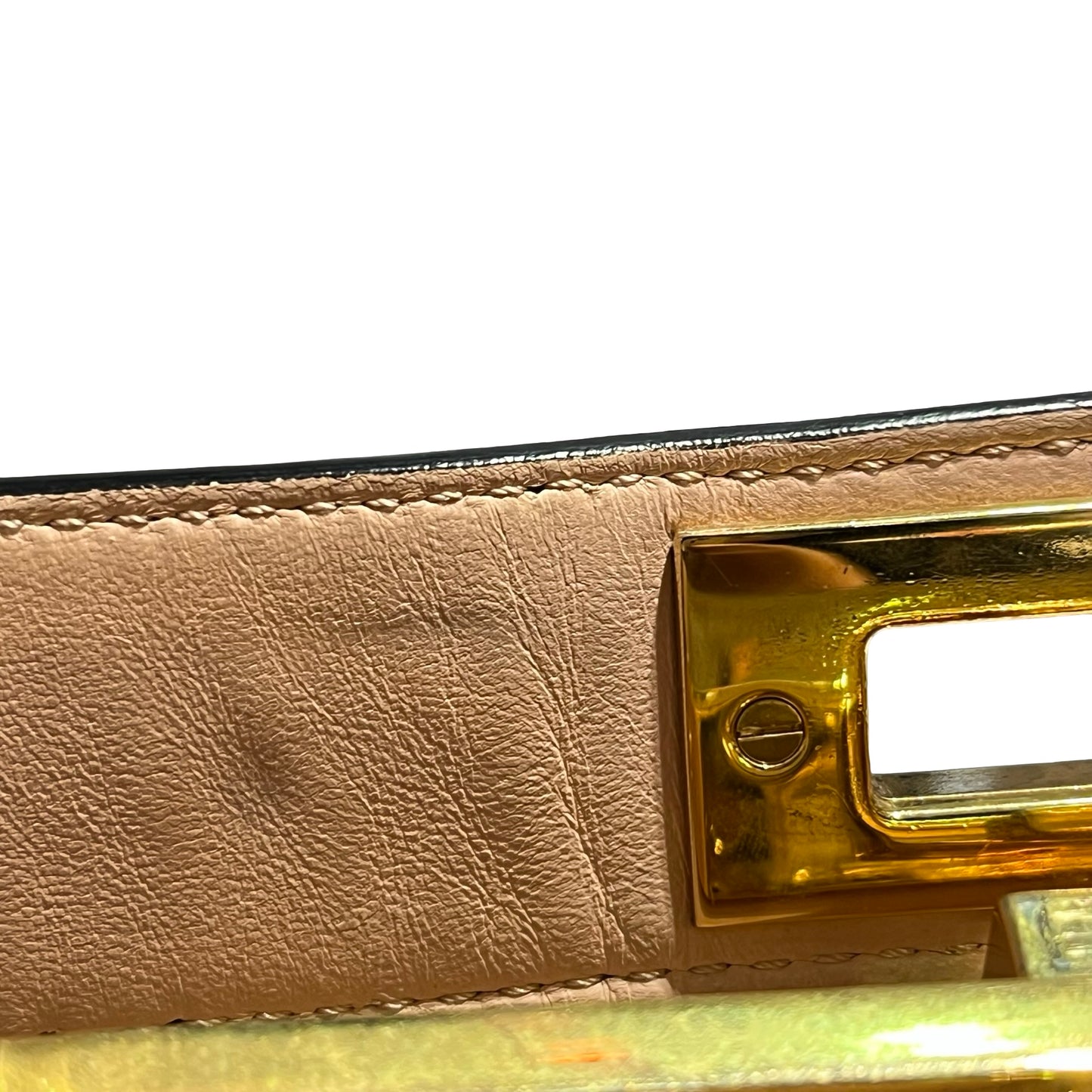 Used FENDI Peekaboo Handbag Black GHW