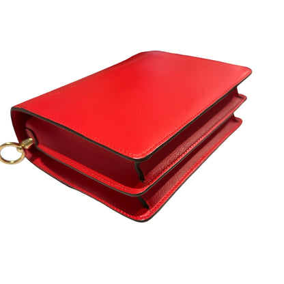 Used HERMES Evercolor Mini Roulis Shoulder Bag S3 Rouge Coeur GHW