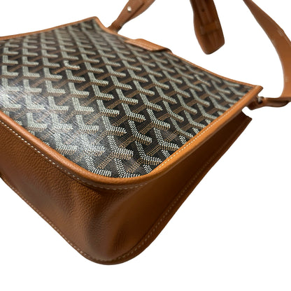 New Goyard Musette Shoulder Bag Black Brown PHW