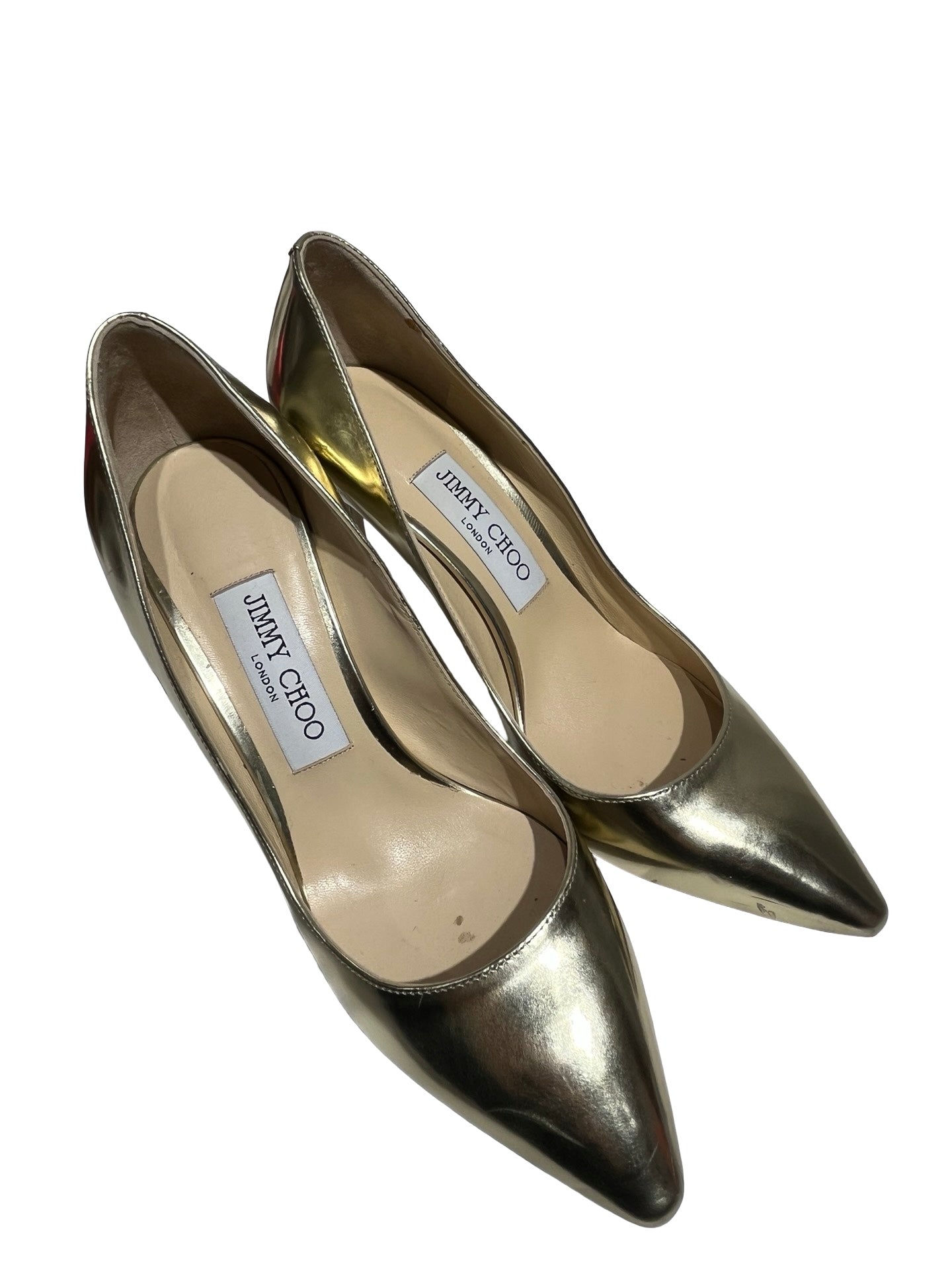 Used JIMMY CHOO High Heels Shoes Gold