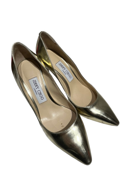 Used JIMMY CHOO High Heels Shoes Gold