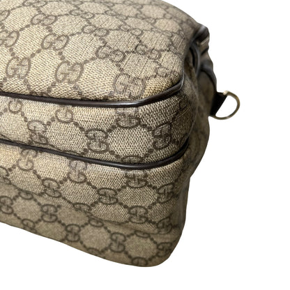 Used GUCCI GG Supreme GG Supreme Briefcase Beige Brown PHW
