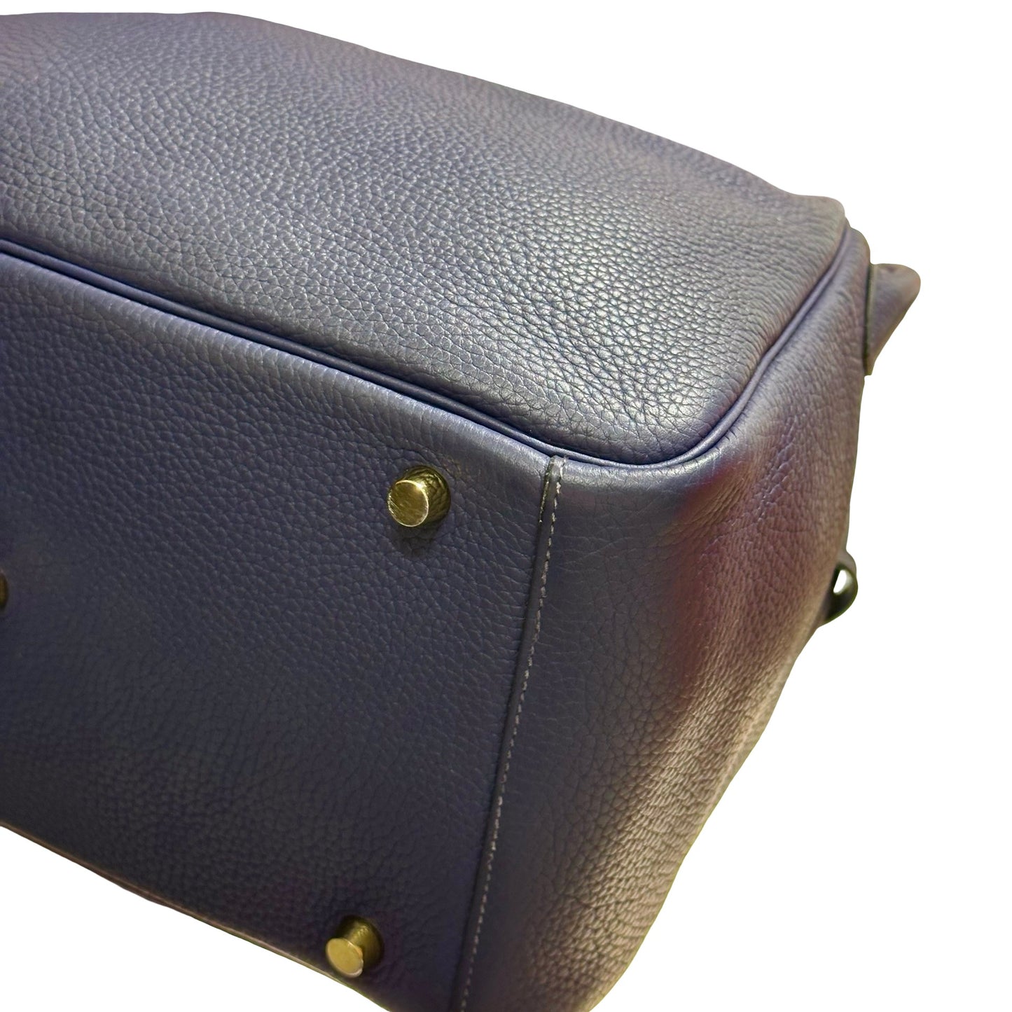 Used HERMÈS Lindy 30 Shoulder Bag Navy Blue GHW