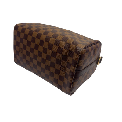 Brand New LOUIS VUITTON Damier Ebene Speedy 25 Handbag Brown，GHW