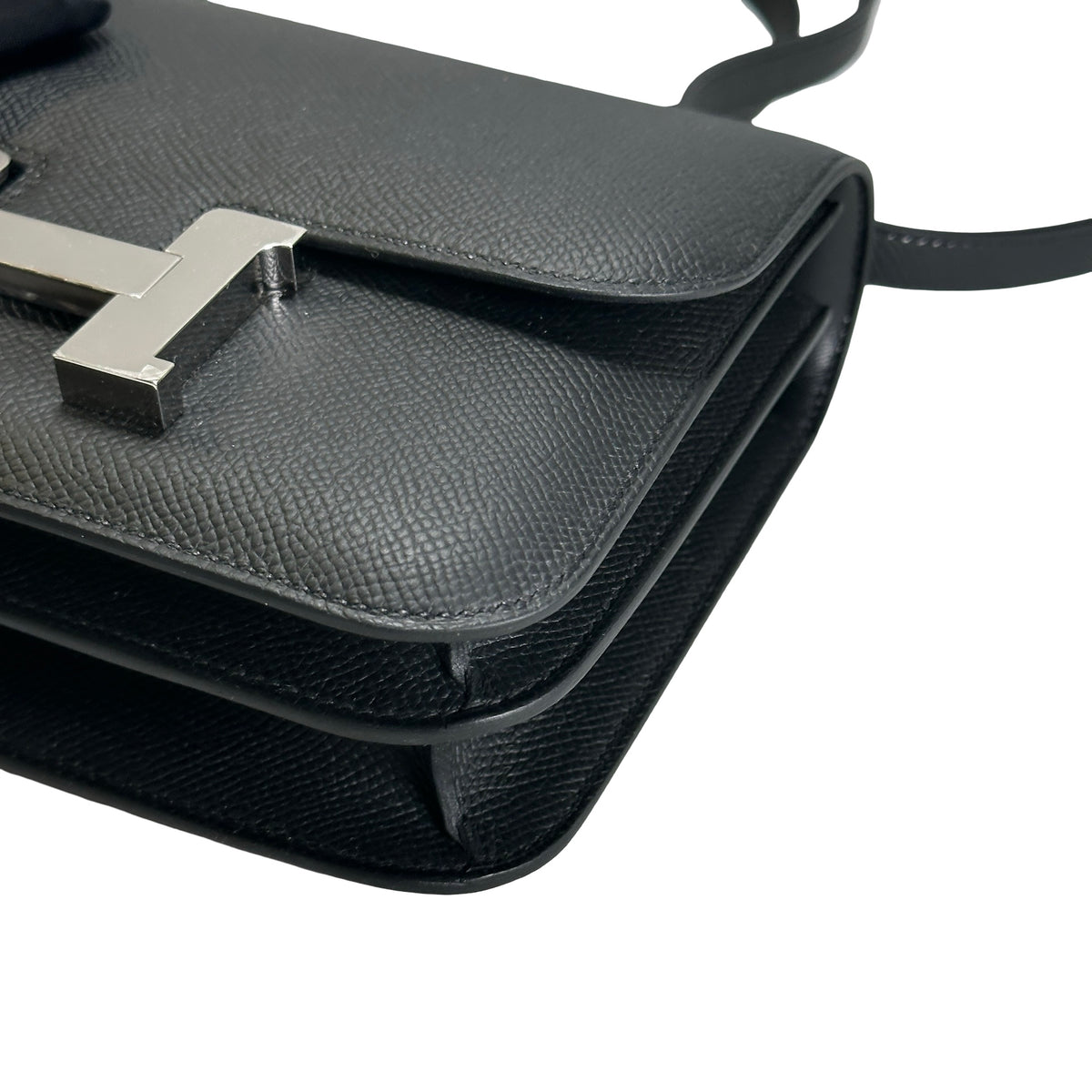 Brand New HERMES Epsom Constance Handbags Black PHW