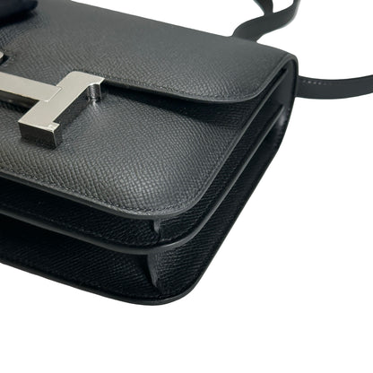 Brand New HERMES Epsom Constance Handbags Black PHW