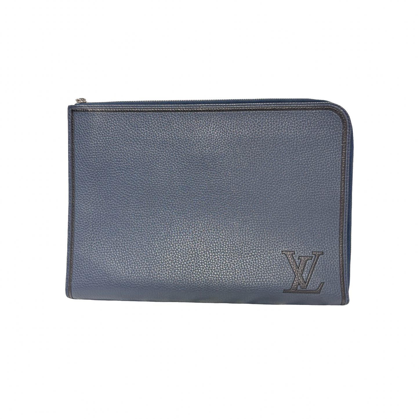 LV CLUTCH NAVY CALFSKIN PHW [3000203]