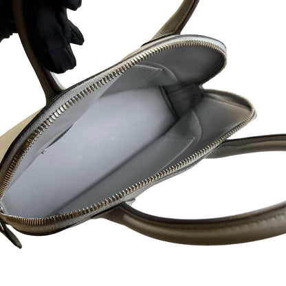 Used HERMES Leather Bolide Secret Handbag Grey