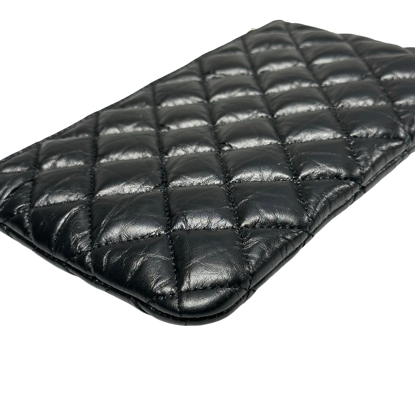 Unused Chanel 2.55 POUCH Pouch Black GHW