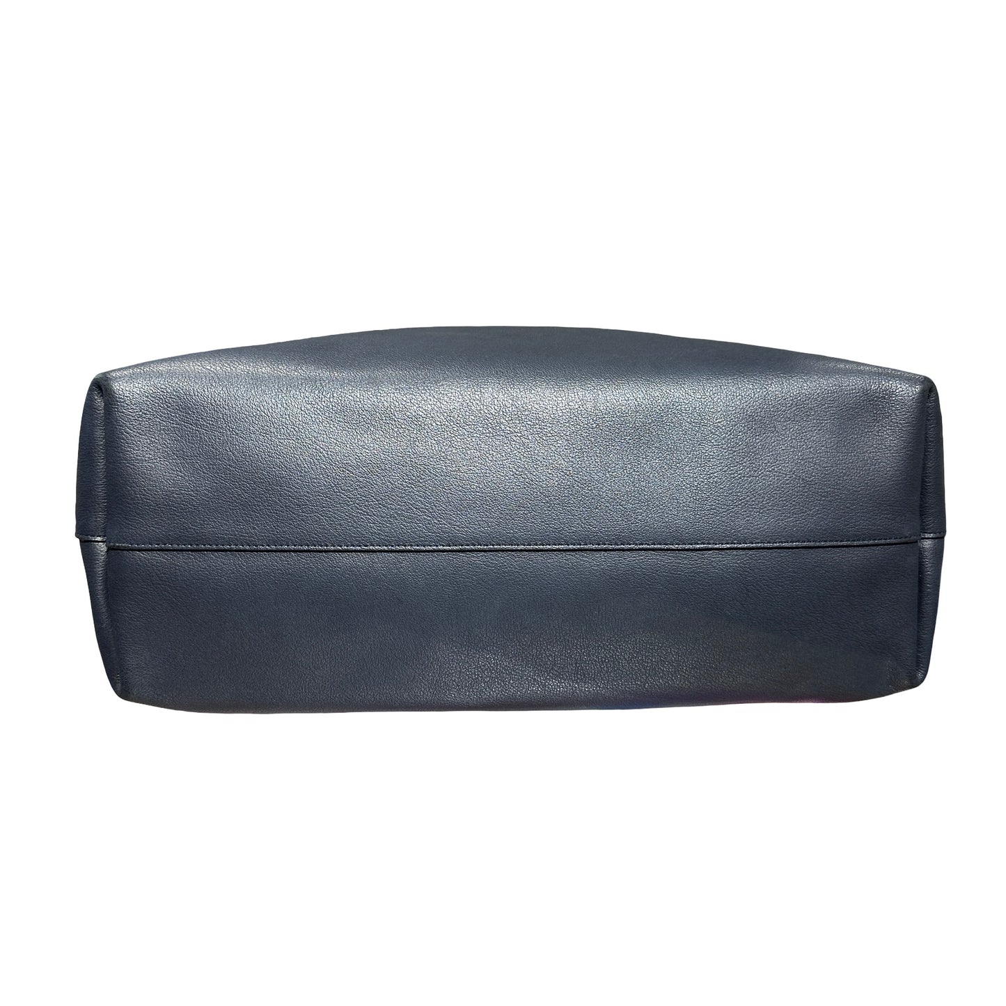 Used SAINT LAURENT East/West Supple Leather Shopping Bag Black GHW