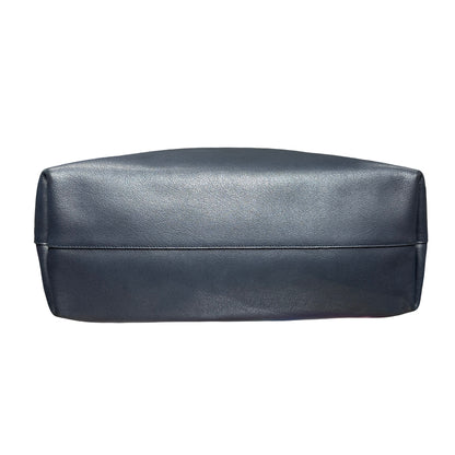 Used SAINT LAURENT East/West Supple Leather Shopping Bag Black GHW