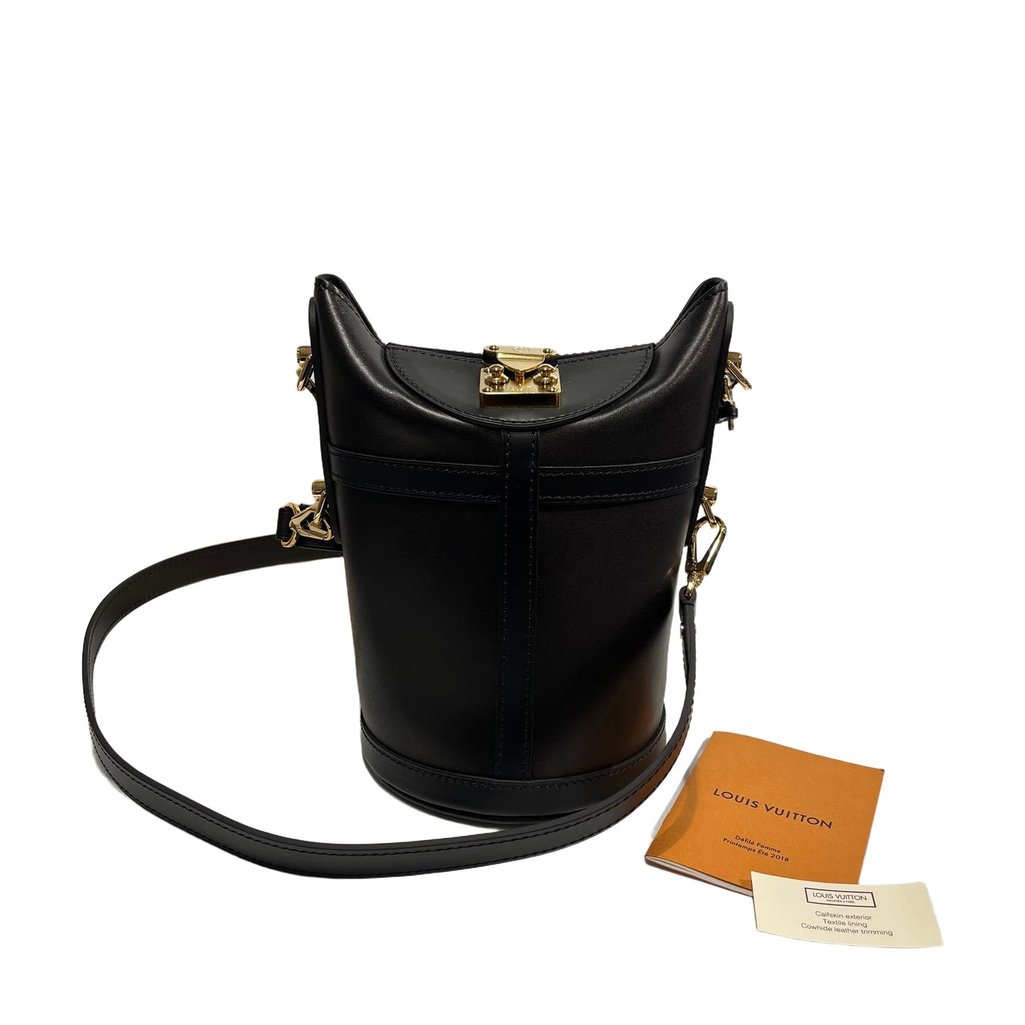 Used LOUIS VUITTON Sac Duffle Clutch Monogram GHW Black