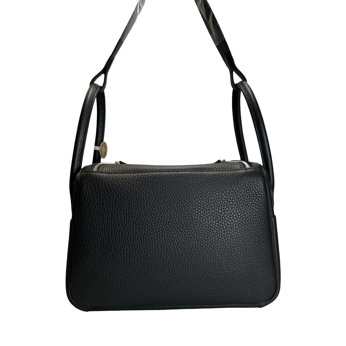 Brand New HERMES Leather Lindy 26 Handbag Black PHW