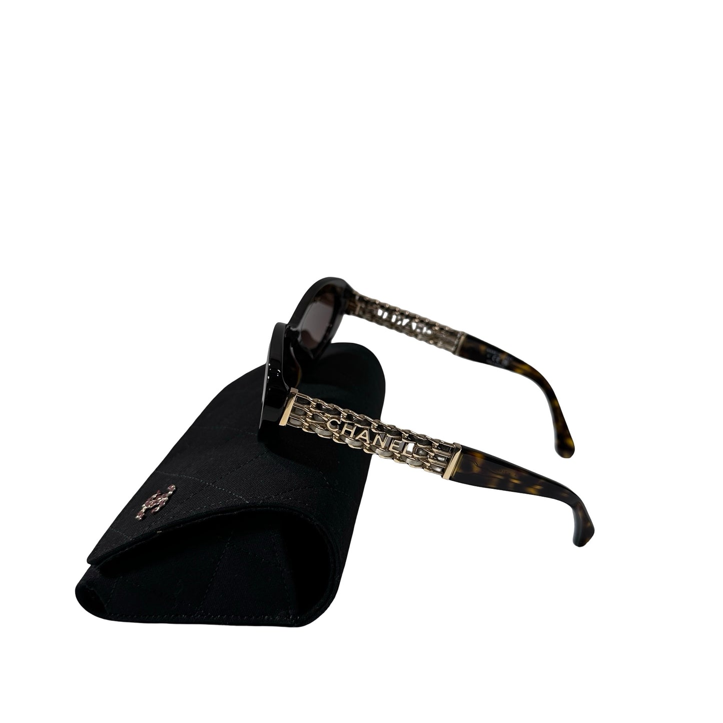 Used Chanel Sunglasses Brown
