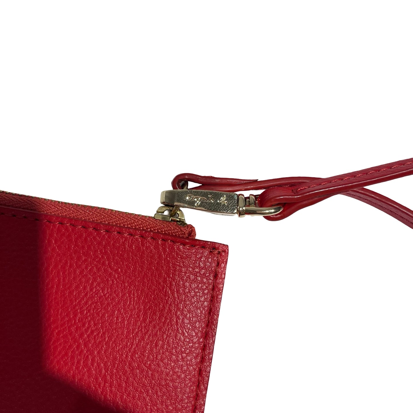 AGNES B. RED LEATHER POUCH [3000661]