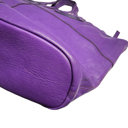 GIVENCHY PURPLE LEATHER SHOULDER BAG [3000658]