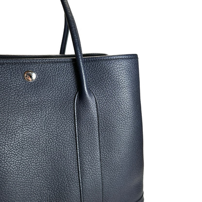 Used HERMES Negonda Garden Party 36 Tote Bag Navy PHW
