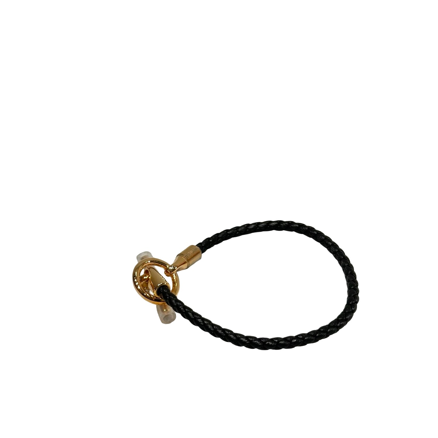Unused HERMÈS Bracelet Black GHW