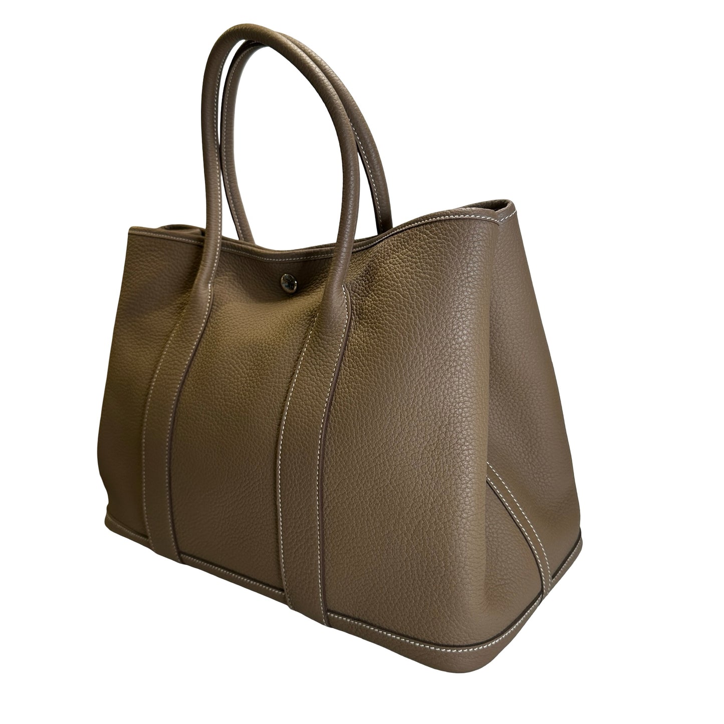 Used HERMES Negonda Garden Party Tote Bag Etoupe