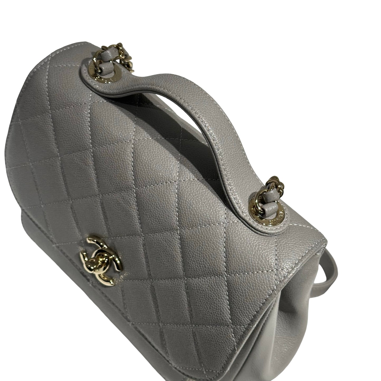 CHANEL GREY GHW CAVIAR BUSINESS AFFINITY [3000280]