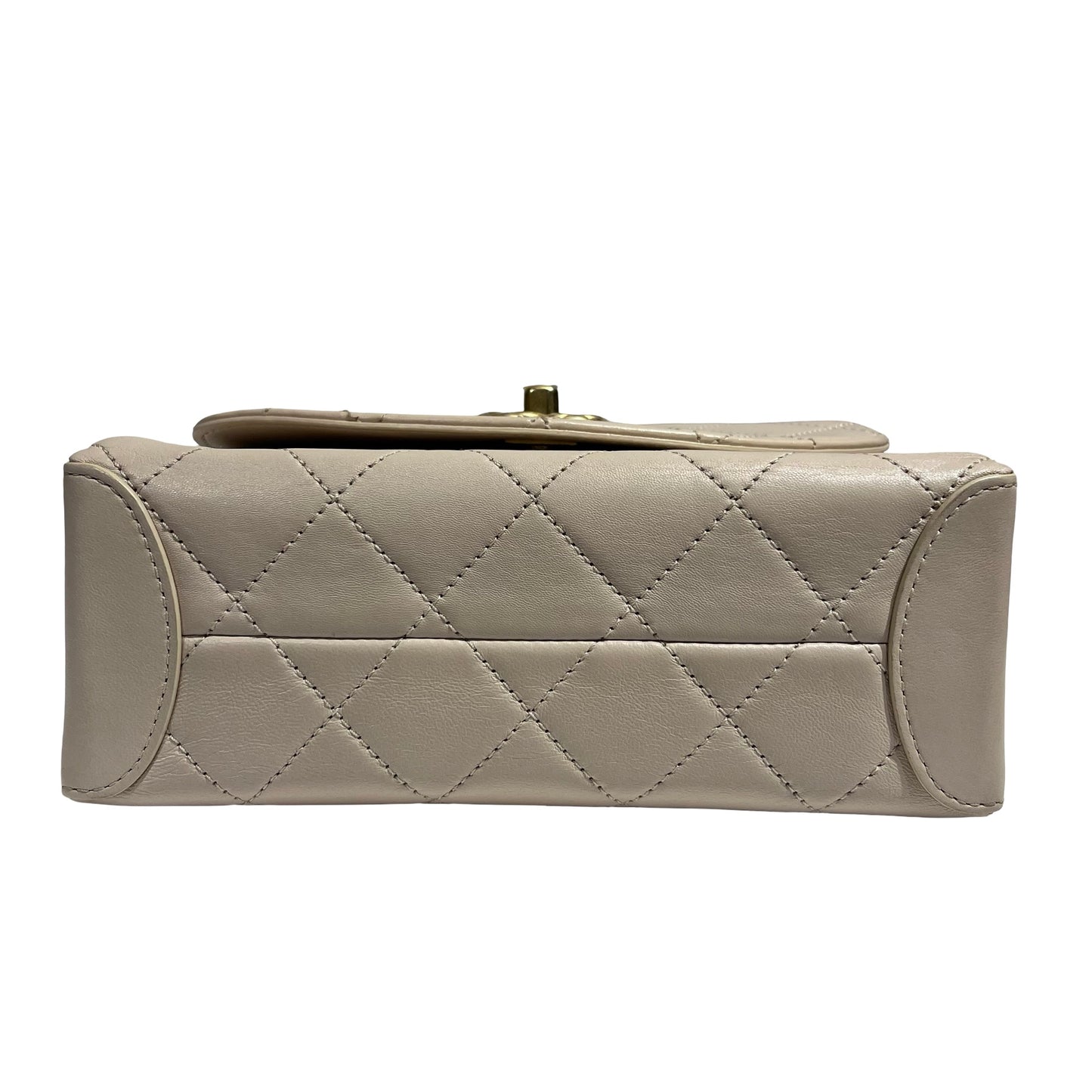 CHANEL LAMBSKIN TRENDY SPIRIT TOP HANDLE CHAIN SHOULDER BAG[3001187]