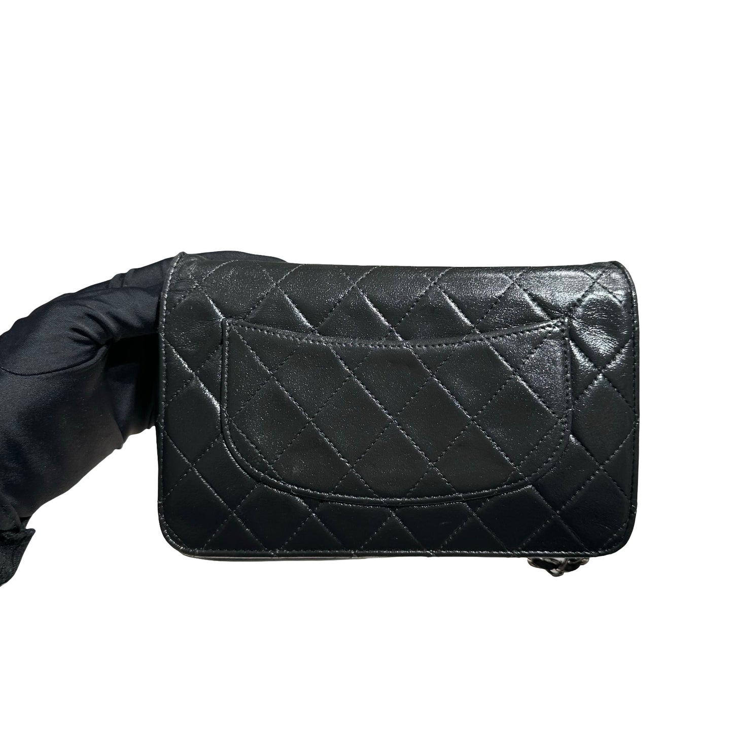 CHANEL LARGE WOC BLACK LAMBSKIN PHW [3000599]
