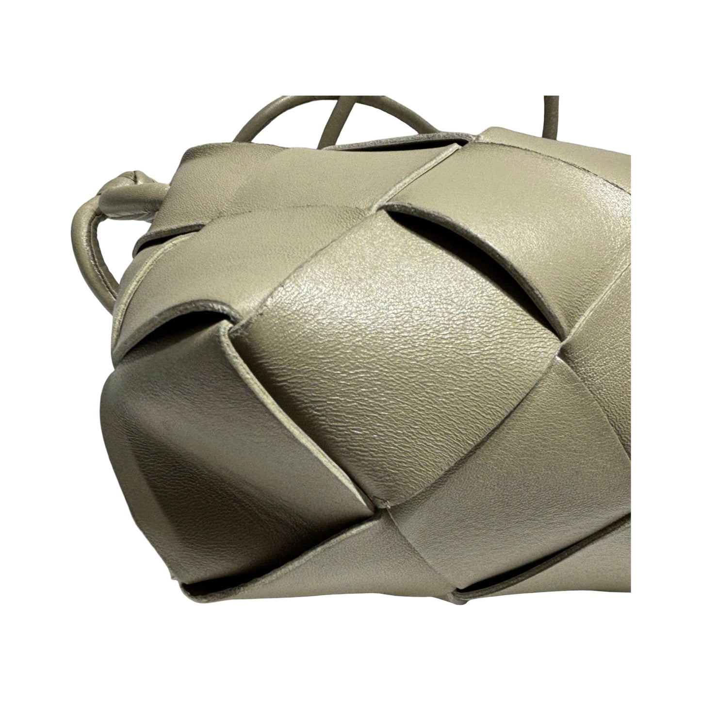 BV TRAVERTINE (LIGHT GREEN) CASSETTE SHOULDER BAG [20000319]