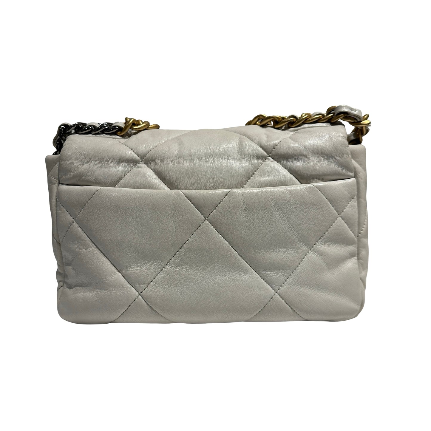 CHANEL 19 HANDBAG SMALL WHITE [3000355]