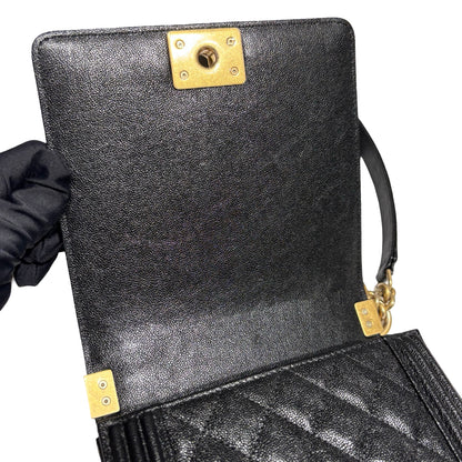CHANEL LEBOY VERTICAL CAVIAR CHAIN SHOULDER BAG [3000358]