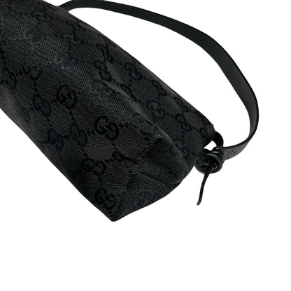 GUCCI BLACK CANVAS SHOULDER POUCH [3000653]