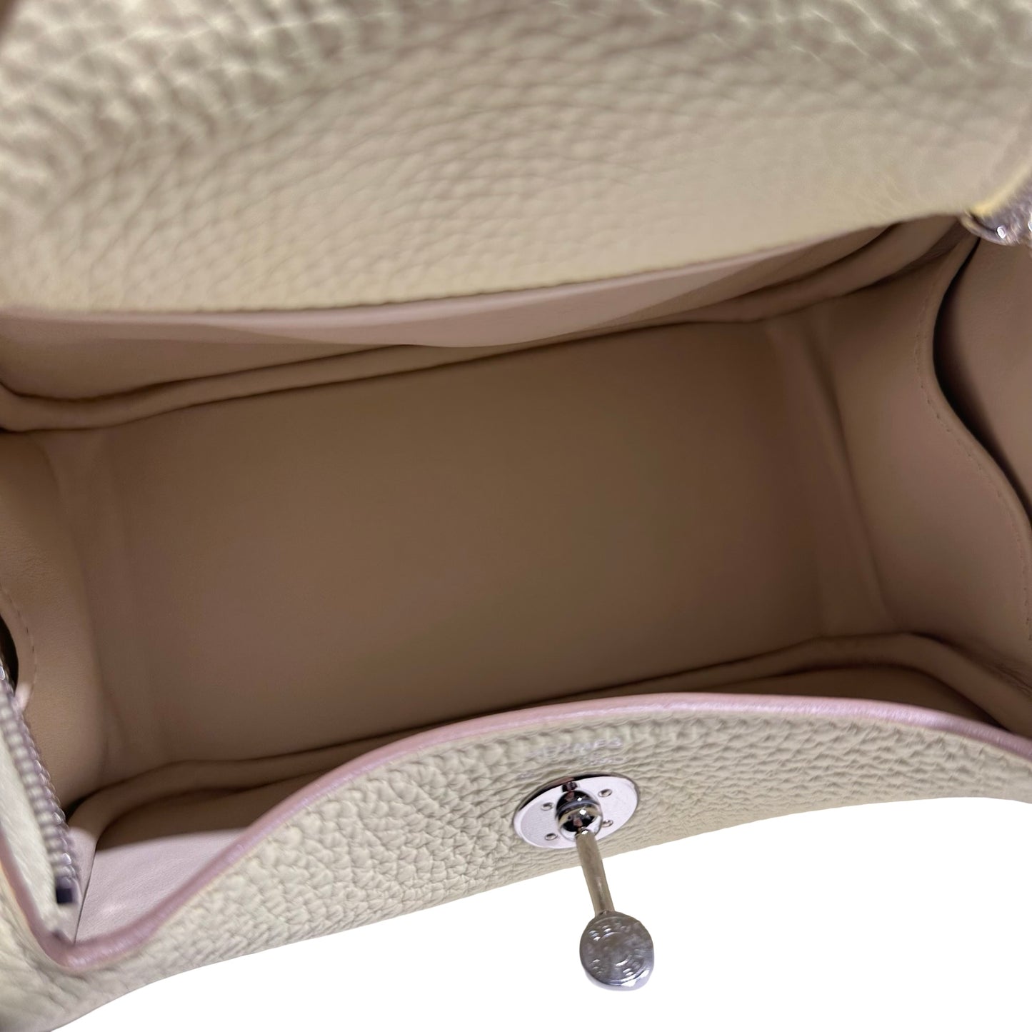 HERMES MINI LINDY I8 YELLOW PHW [3001150]